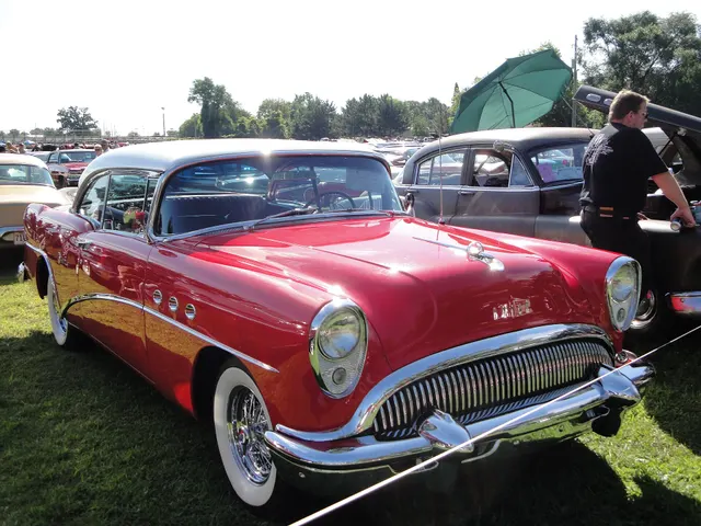 Exact-year stock-presenting view retained for body, trim, glazing, lamp, bumper, and wheel context; restoration details remain specific to the photographed car.