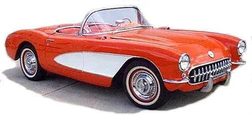 Public-domain historical image of a 1956 Corvette, retained as period context rather than as the representative exterior photograph.