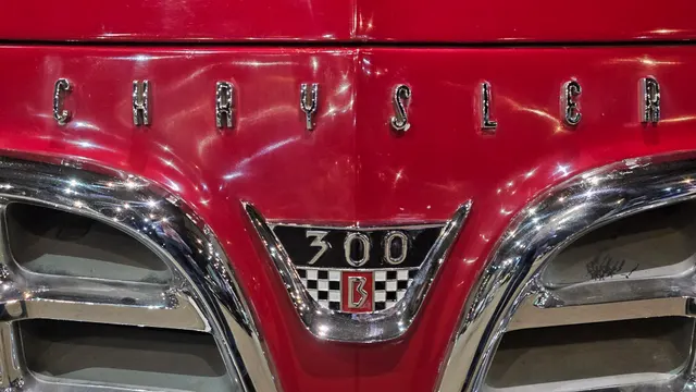 300B grille lettering and checkered medallion