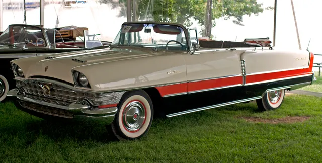 1956 Caribbean convertible shown in a different factory-style three-tone combination; individual authenticity is not inferred