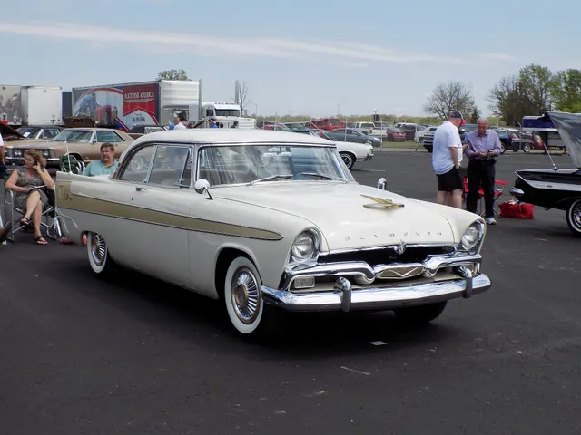 Exact-year stock-presenting view retained for body, trim, glazing, lamp, bumper, and wheel context; restoration details remain specific to the photographed car.