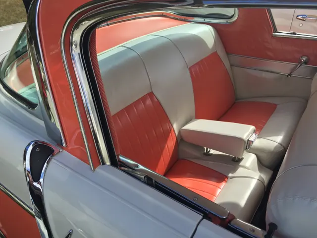 Rear seating with the center armrest that defines the two-passenger rear position