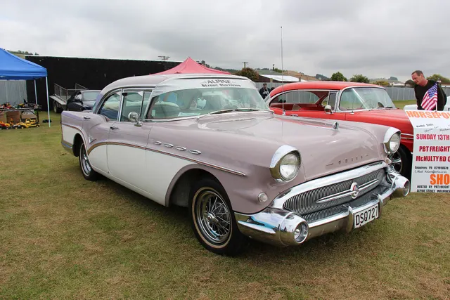 Exact-year stock-presenting view retained for body, trim, glazing, lamp, bumper, and wheel context; restoration details remain specific to the photographed car.