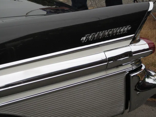 Exact-year stock-presenting view retained for body, trim, glazing, lamp, bumper, and wheel context; restoration details remain specific to the photographed car.