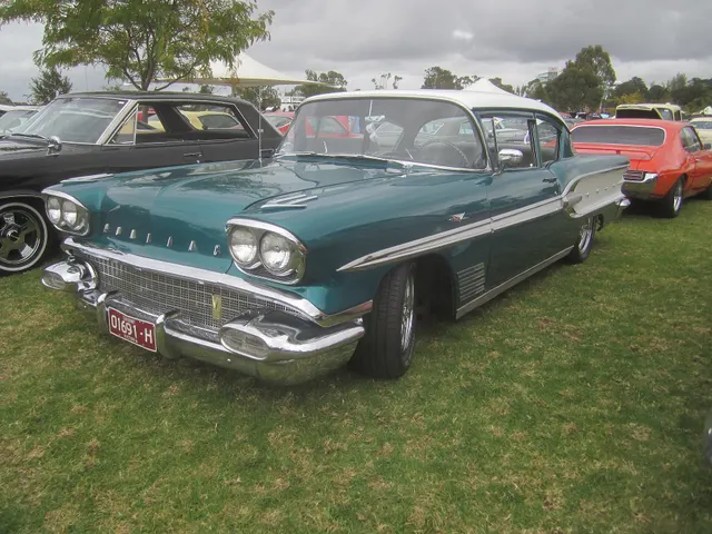 Exact-year stock-presenting view retained for body, trim, glazing, lamp, bumper, and wheel context; restoration details remain specific to the photographed car.