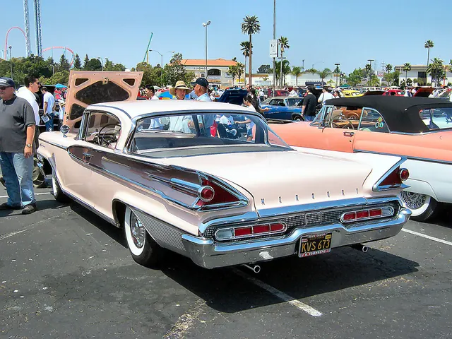 Exact-year front three-quarter view retained for the honeycomb grille, quad headlamps, hood lettering, bumper, Park Lane script, roof, windshield, and side treatment.