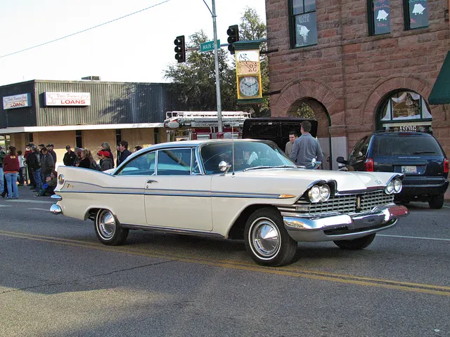 Exact-year stock-presenting view retained for body, trim, glass, lamp, bumper, and wheel context; condition and restoration details remain specific to the photographed car.