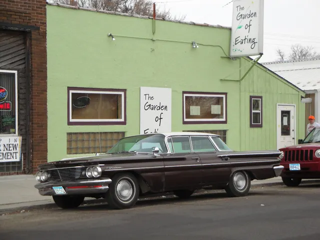 Exact-year stock-presenting view retained for body, trim, glass, lamp, bumper, and wheel context; condition and restoration details remain specific to the photographed car.