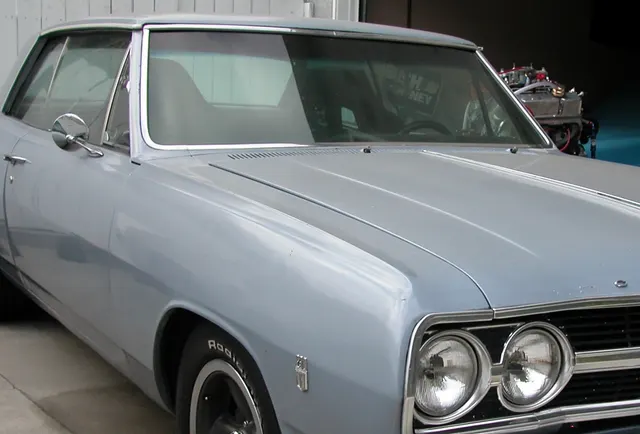 Local crop for 1965 Chevelle front trim context.