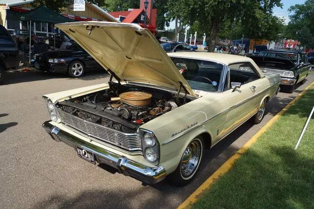 Restored Galaxie 500 two-door hardtop, front view