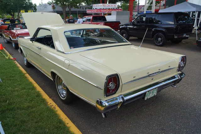 Restored Galaxie 500 two-door hardtop, rear view