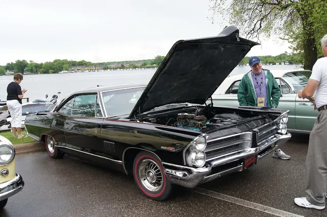 Black 1965 Catalina 2+2 with hood open