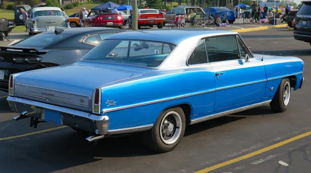 1966 Chevrolet Chevy II Nova Super Sport rear view; exact-year SS rear-cove context.