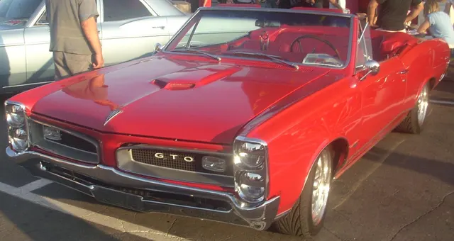 1966 Pontiac GTO convertible at Orange Julep; used for show and body-style context.