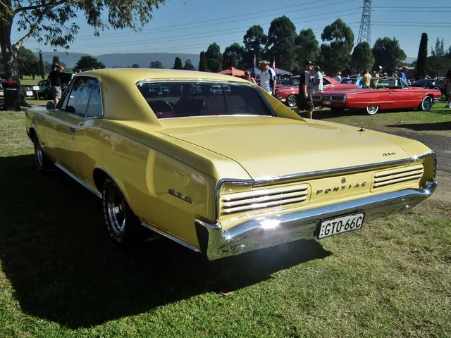 1966 Pontiac GTO coupe rear view; used for deck-lid, rear-fender, and tail-lamp context.