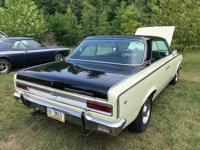 Restored 1966 Rogue 290 V8 with the hood open