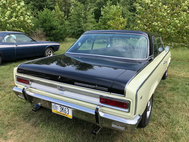 Restored 1966 Rogue 290 V8 hardtop, rear three-quarter view