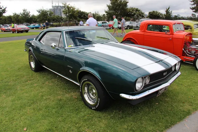 1967 Camaro SS 327; SS trim context only, included to show shared SS appearance without implying SS 396 drivetrain proof.