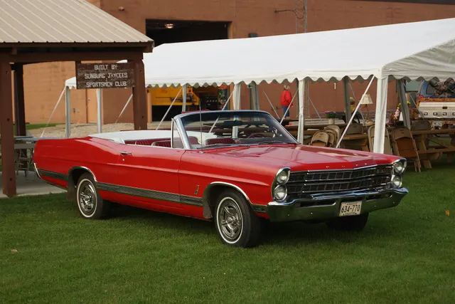 1967 Ford XL 428 convertible, front three-quarter