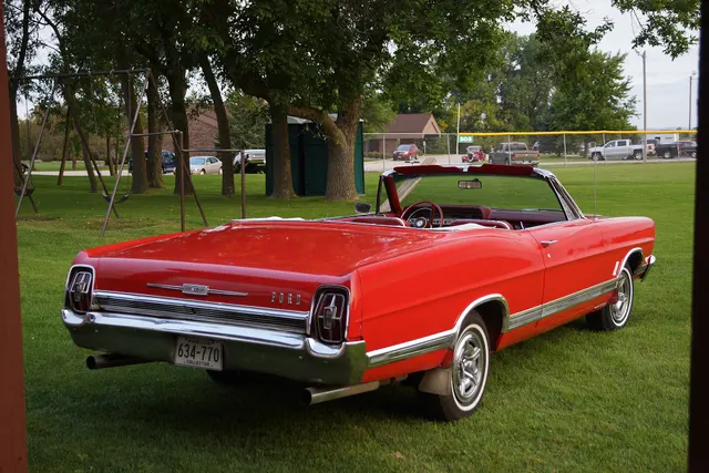 1967 Ford XL 428 convertible, rear three-quarter