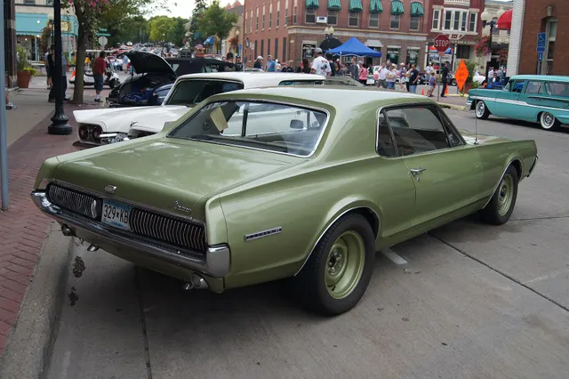 Exact-year stock-presenting view retained for body, trim, glass, lamps, bumpers, and wheel context; restoration details remain specific to the photographed car.