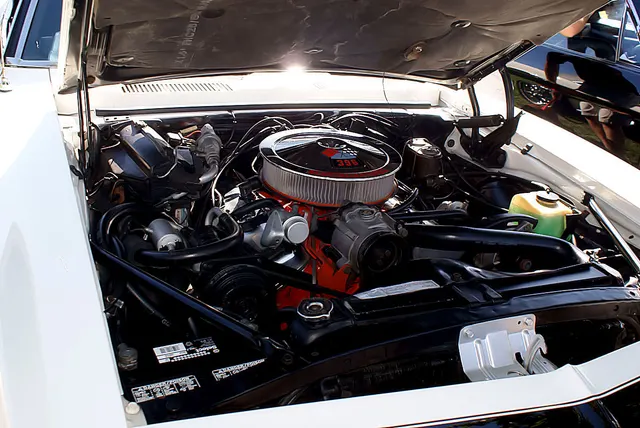 Engine-bay context from a 1968 Camaro RS-SS; use CRG and car-specific stampings for L48 proof.