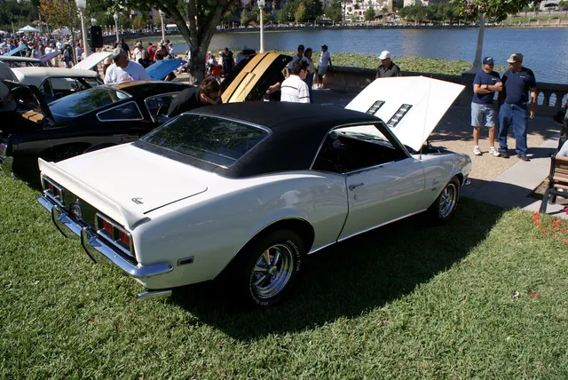 1968 Camaro RS-SS rear-side context for Rally Sport tail and trim presentation.