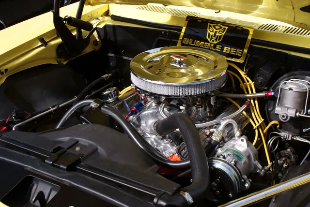 1968 Camaro SS 350 engine-bay context; exact L48 originality still requires stampings and paperwork.