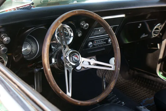 1968 Camaro SS 396 cockpit view; interior layout context.