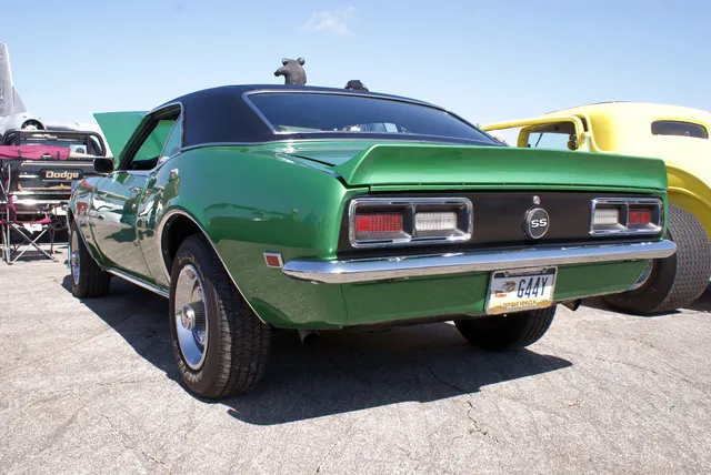 1968 Camaro SS 396 left-rear view; rear lamp and SS appearance context.