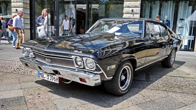 1968 Chevrolet Chevelle SS 396 rear-quarter view; SS body and stance context.