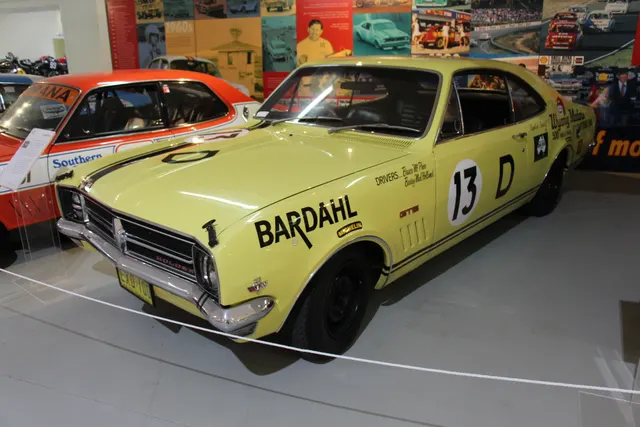 GTS 327 in 1968 Bathurst-winner display livery, retained only for competition-history context rather than as a regular road-car reference.