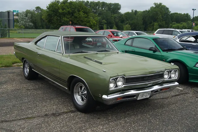 1968 Plymouth GTX exterior detail angle for body and trim context.