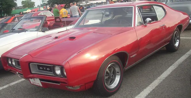 Public-domain 1968 Pontiac GTO coupe image for model-year body and rear-quarter context; not standalone Ram Air II proof.