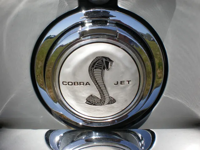 1968 Shelby Mustang GT500KR badge; representative 1968 Shelby GT500KR GT500KR badge detail, not proof of any individual car's originality.