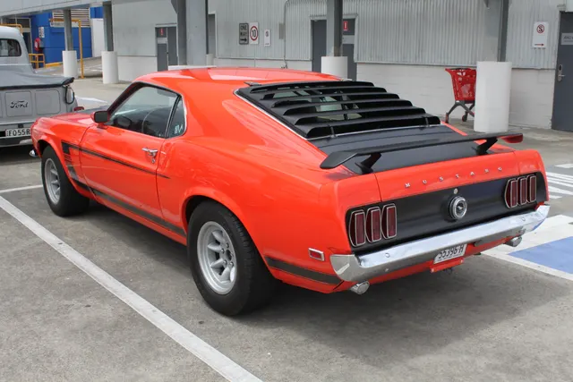 1969 Boss 302 front three-quarter view; reviewed as representative exterior media.