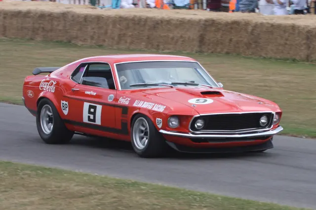 1969 Ford Mustang Boss 302 side view; reviewed as representative model-line media.