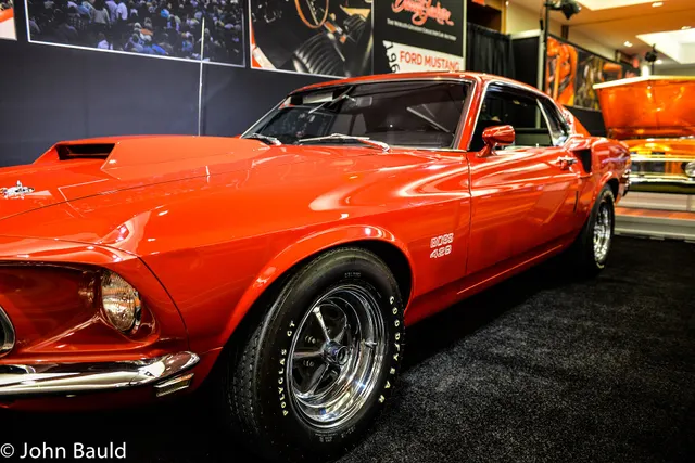 Boss 429 Mustang (40132114043); representative 1969 Ford Mustang Boss 429 context, not proof of any individual car's originality.