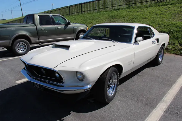1969 Ford Mustang Boss 429 (14184843487); representative 1969 Ford Mustang Boss 429 context, not proof of any individual car's originality.