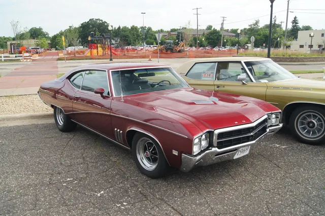 1969 Buick GS three-quarter exterior; representative exact-year GS visual context.