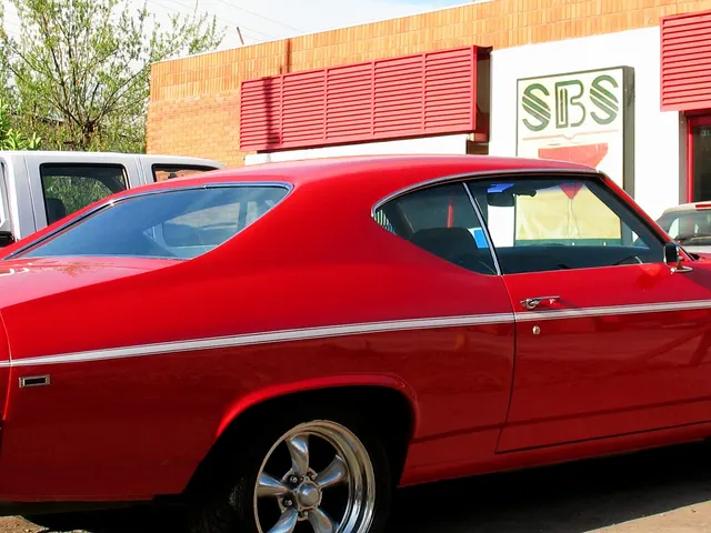 Front grille and SS trim detail crop from an approved 1969 Chevelle SS 396 Commons image.