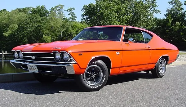 1969 Chevelle SS396 exterior; SS396 visual context only.