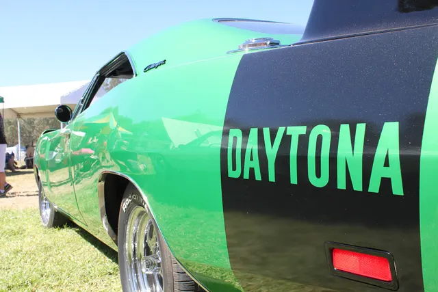 1969 Dodge Charger Daytona photographed by Jeremy; representative view of the Daytona nose-cone and aero-body details.