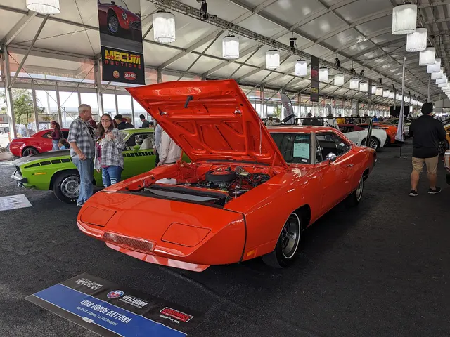 1969 Dodge Daytona at Mecum Auctions Kissimmee 2024; reviewed as preservation and auction-context media.