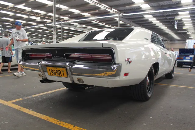 1969 Dodge Charger R/T rear view photographed by Jeremy from Sydney; reviewed as recessed taillamp and rear trim context.