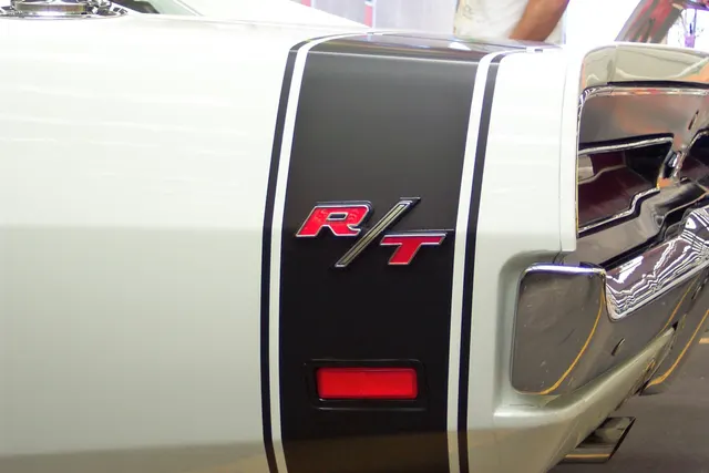 1969 Dodge Charger R/T tail stripe detail photographed by sv1ambo; reviewed as rear R/T identification detail.