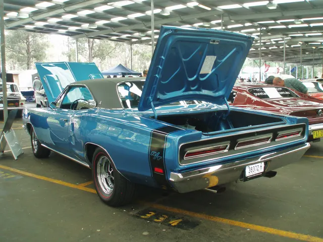 1969 Dodge Coronet R/T Hemi engine-bay image; exact-year Hemi R/T component context.
