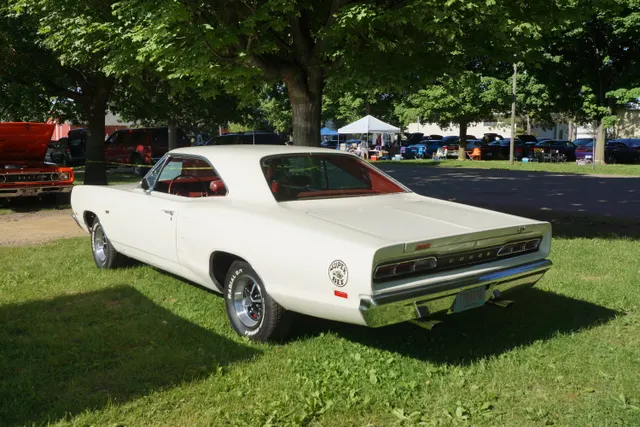 1969 Dodge Super Bee exterior trim context; Hemi authenticity is handled by source-backed records.