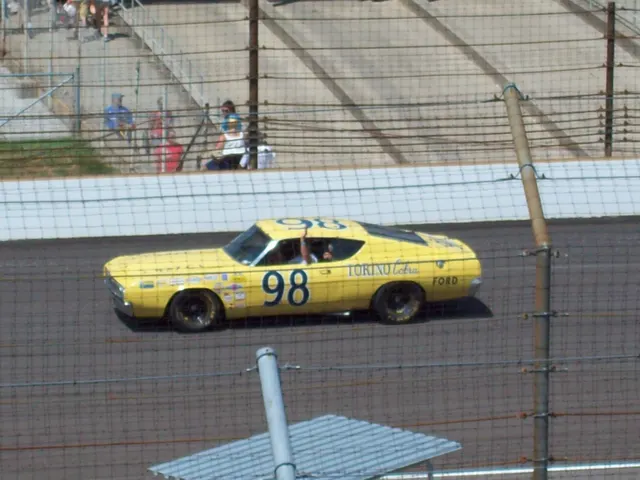 Benny Parsons' Talladega race car on track, retained only for the model's competition history; race bodywork, livery, wheels, cabin, and chassis are not regular road-car equipment.