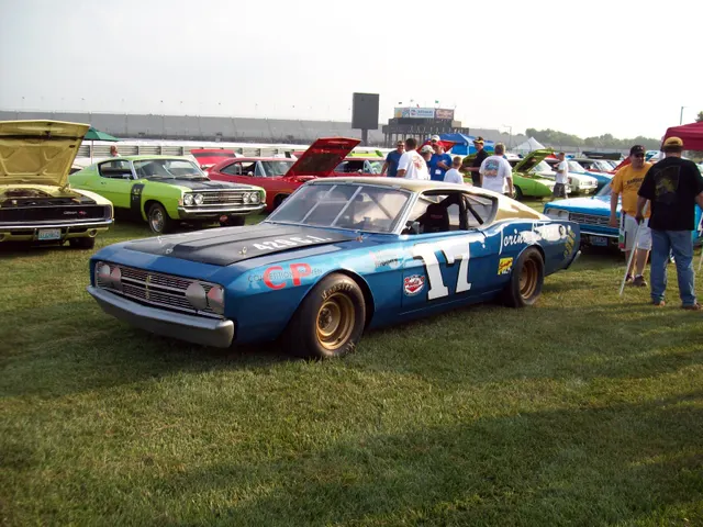 Explicit reproduction of David Pearson's Talladega race car, retained only as labeled competition-history context and never as authentication evidence.